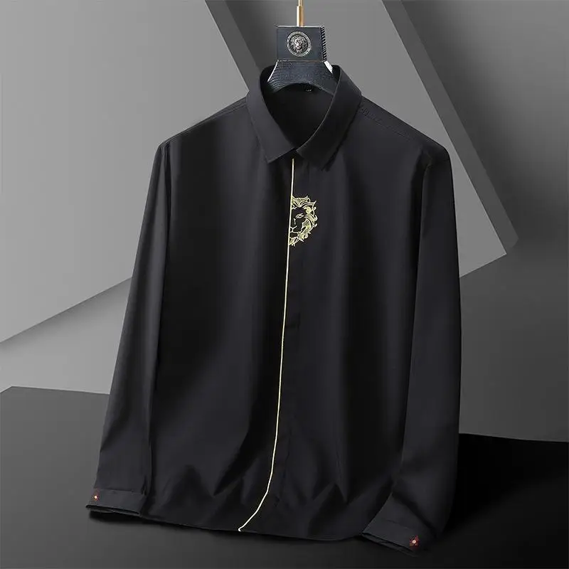 L-10XL Large long-sleeved men's shirt Business casual personalized embroidered shirt
L-10XL Large long-sleeved men's shirt Business casual personalized embroidered shirt