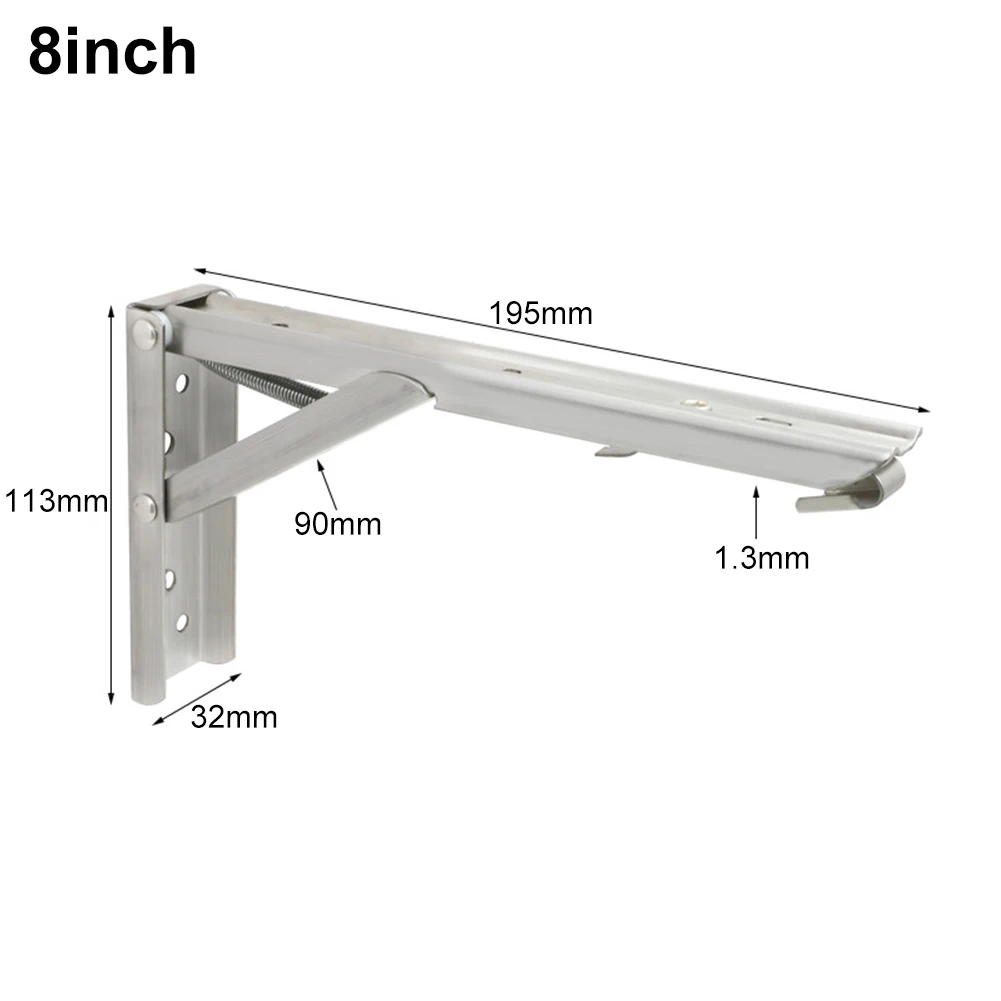 Shelf Brackets 4/8/10/12 Inch Wall Mount Triangular Folding Bracket Shelf Support Furniture Hardware Work Bench Support Stand
Shelf Brackets 4/8/10/12 Inch Wall Mount Triangular Folding Bracket Shelf Support Furniture Hardware Work Bench Support Stand