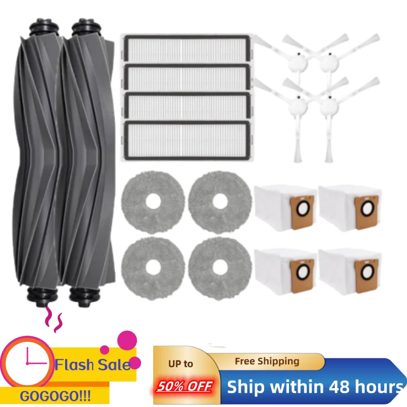 For Xiaomi Mijia Omni B101CN All-in-One / L10S Ultra/Dreame S10/S10 Pro Part Main Side Brush Hepa Filter Mop Cloth Dust Bag Kit
For Xiaomi Mijia Omni B101CN All-in-One / L10S Ultra/Dreame S10/S10 Pro Part Main Side Brush Hepa Filter Mop Cloth Dust Bag Kit