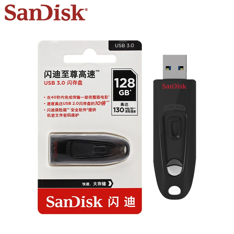 

SanDisk Flash Pen Drive CZ48 USB 3.0 Flash Drive Stick Pendrive 16GB 32GB 64GB 128GB 256GB 512GB Flashdisk USB Key U Disk for PC