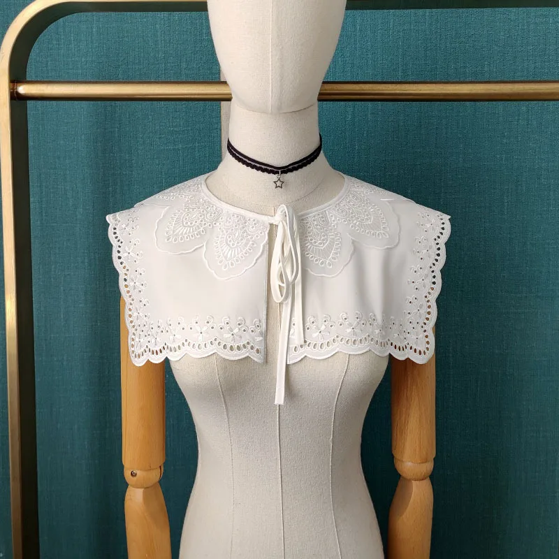 Korean Style Double-layer Large Square Fake Collar Shawl Ladies Dress Sweater Fake Collar Tops Dress Detachable Collars Wraps
Korean Style Double-layer Large Square Fake Collar Shawl Ladies Dress Sweater Fake Collar Tops Dress Detachable Collars Wraps