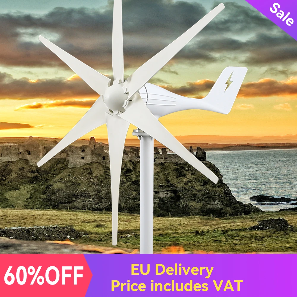 Wind Turbine Power 3000w Dynamo 3000W 6Blades 12v 24v 48v Free Energy With Mppt Charge Controller Windmill For Farm Home Use
Wind Turbine Power 3000w Dynamo 3000W 6Blades 12v 24v 48v Free Energy With Mppt Charge Controller Windmill For Farm Home Use