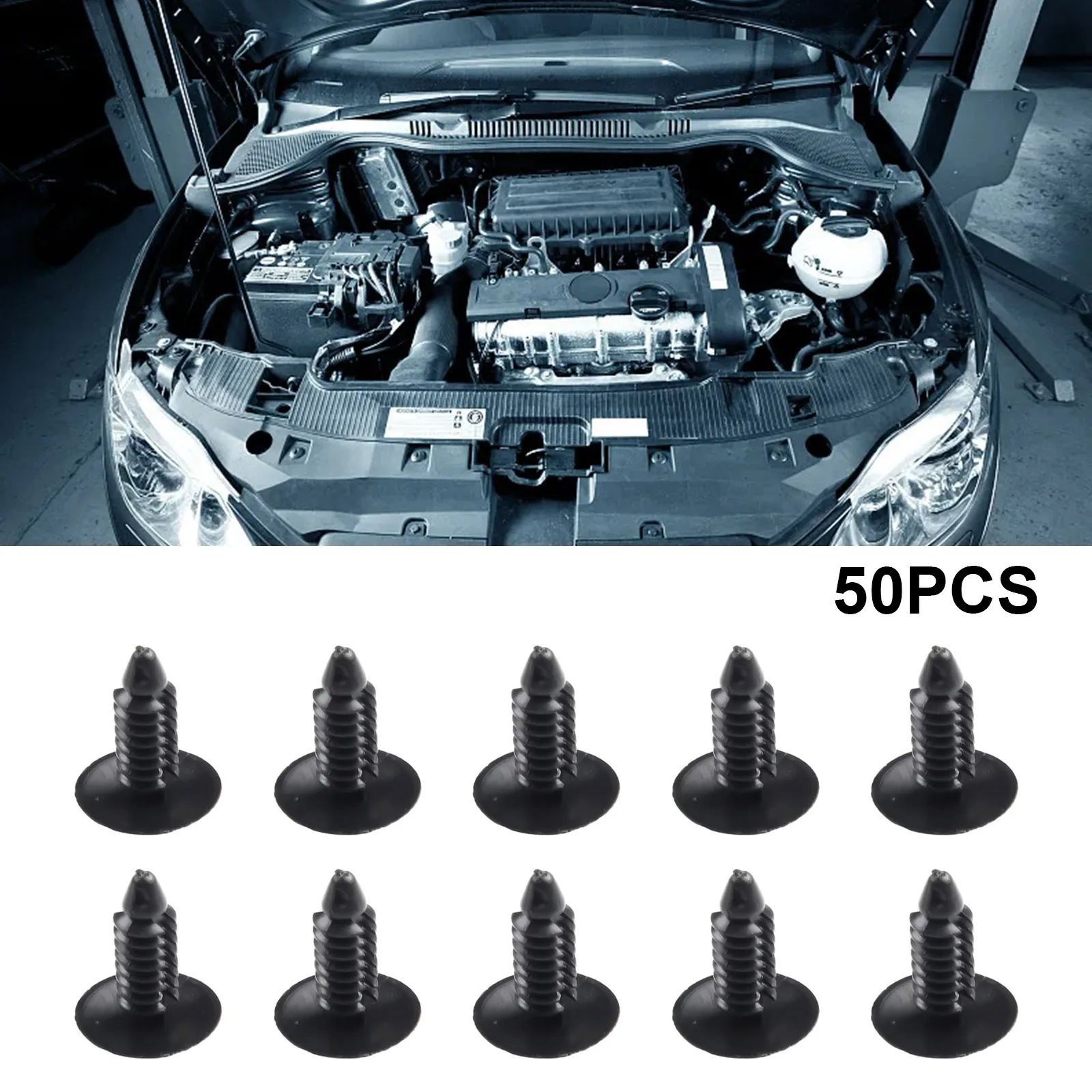 50Pcs Car Universal Plastic Rivet Fastener Clips 7.5mm-6.0mm Hole For Nissan For Honda Fender Bumper Shield Retainer Rivet
50Pcs Car Universal Plastic Rivet Fastener Clips 7.5mm-6.0mm Hole For Nissan For Honda Fender Bumper Shield Retainer Rivet