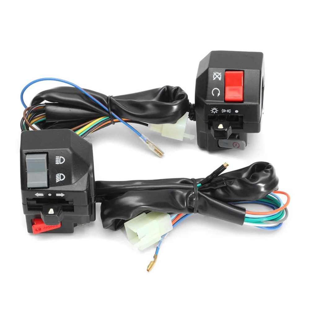 Universal 12V Motorcycle Handlebar Switches Convenient and Durable Control Switches for Horn Turn Signals Headlight
Universal 12V Motorcycle Handlebar Switches Convenient and Durable Control Switches for Horn Turn Signals Headlight