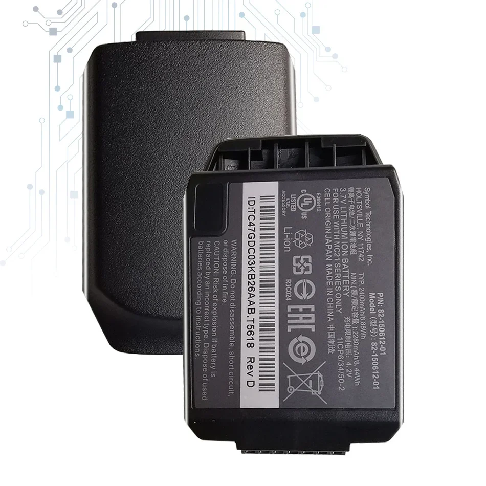 

Battery 82-150612-01 8215061201 2400mAh for Symbol Zebra for Motorola MC2100 MC2180 MC21 Batteria