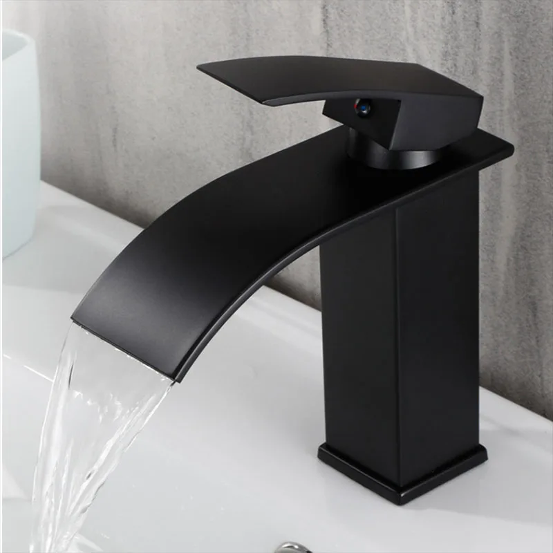 

Черный смеситель для раковины в ванной комнате смесители для умывальника столешница для умывальника аксессуары для украшения дома