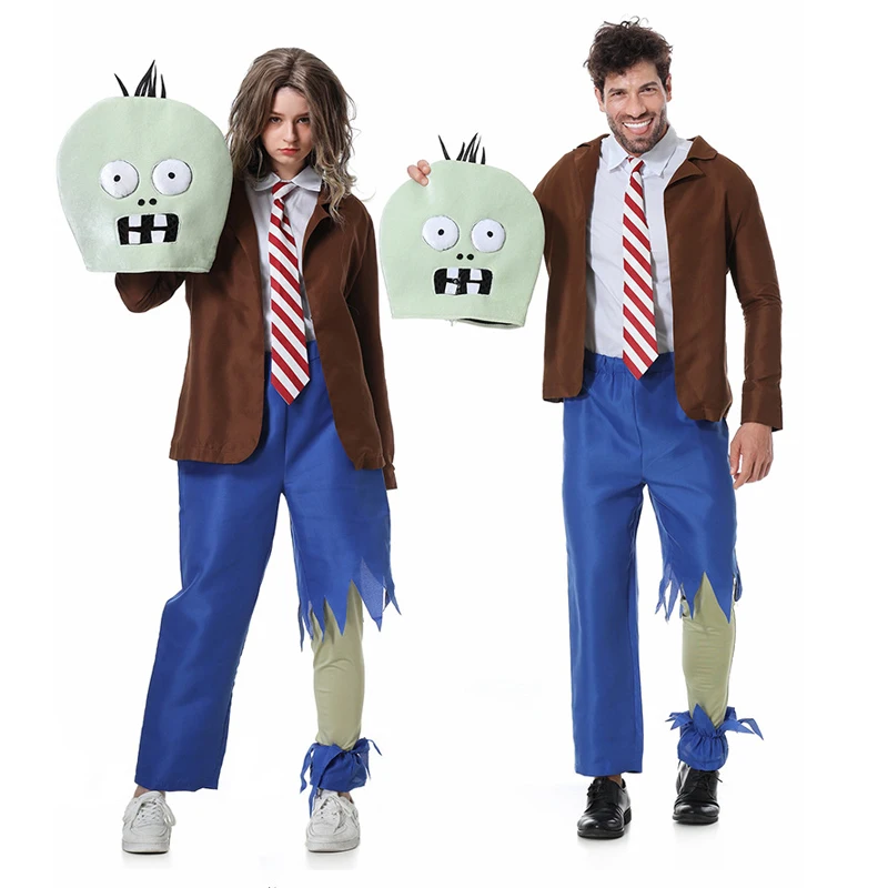 

Funny Zombies Cosplay Halloween Costume Family Set Festival Outfit Fancy Children Playsuit Adult Kid Carnival Party Unisex