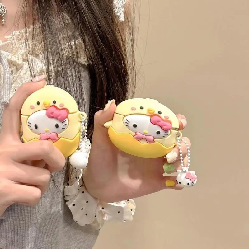 Sanrio Kawaii Anime Cute Eggshell Chicken Hello Kitty Bluetooth Earphone Protection Case Applicable To Airpods Pro Toys for Kid
Sanrio Kawaii Anime Cute Eggshell Chicken Hello Kitty Bluetooth Earphone Protection Case Applicable To Airpods Pro Toys for Kid