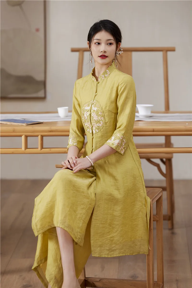 High-end Spring Summer Women 2 Pieces Set Embroidery Shirt Top + Wide Leg Pants Elegant Lady Suit S-XXL
High-end Spring Summer Women 2 Pieces Set Embroidery Shirt Top + Wide Leg Pants Elegant Lady Suit S-XXL