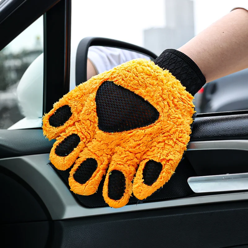 Car Coral Fleece Thickened Bear Paw Car Wash Gloves Auto Body No Scratch Detail Cleaning Gloves Cars Care Cleaning Accessories
Car Coral Fleece Thickened Bear Paw Car Wash Gloves Auto Body No Scratch Detail Cleaning Gloves Cars Care Cleaning Accessories
