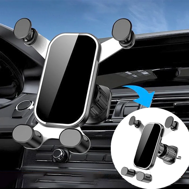 

Универсальный автомобильный держатель для телефона с креплением на вентиляционное отверстие гравитационная подставка для мобильного телефона Поддержка GPS для IPhone Xiaomi автомобильные модифицированные аксессуары