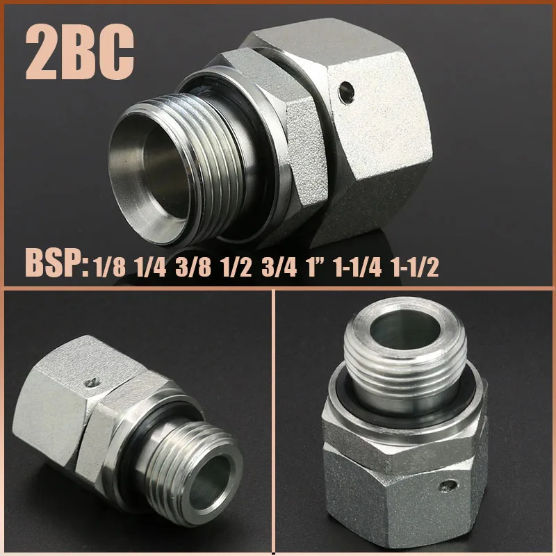 

Metric to British 1/8" 1/4" 3/8" 1/2" BSP Male Female Thread ED Rubber Gasket Seal Conversion Straight Joint Transition Fittings