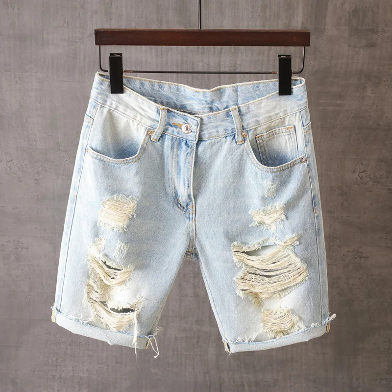 2024 Vintage Washed Straight Leg Fashion Casual Ripped Denim Shorts Men Summer Classic Style Straight Leg Jeans Shorts B13
2024 Vintage Washed Straight Leg Fashion Casual Ripped Denim Shorts Men Summer Classic Style Straight Leg Jeans Shorts B13
