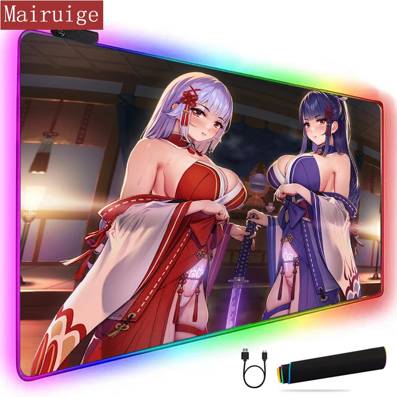 Anime Girl Mouse Pad Sexy LED Mause Pad Extended Large RGB Gaming Mousepad Desk Mat for PC Laptop Kawaii
Anime Girl Mouse Pad Sexy LED Mause Pad Extended Large RGB Gaming Mousepad Desk Mat for PC Laptop Kawaii