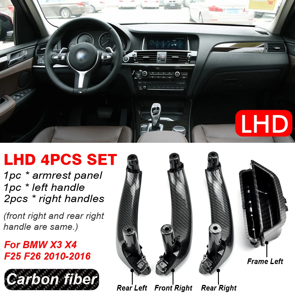 LHD RHD Car Left Front Interior Door Handle Inner Driver's Seat Side Panel Handle Pull ABS Trim For BMW X3 X4 F25 F26 2010-2016
LHD RHD Car Left Front Interior Door Handle Inner Driver's Seat Side Panel Handle Pull ABS Trim For BMW X3 X4 F25 F26 2010-2016