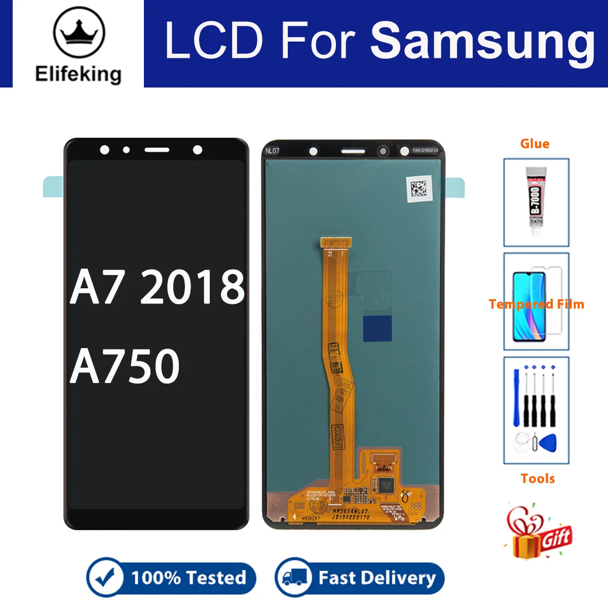 100% протестированный ЖК-экран для Samsung Galaxy A7 2018 A750, ЖК-дисплей, сенсорный экран, дигитайзер в сборе для A750F, сменный ЖК-экран
100% протестированный ЖК-экран для Samsung Galaxy A7 2018 A750, ЖК-дисплей, сенсорный экран, дигитайзер в сборе для A750F, сменный ЖК-экран