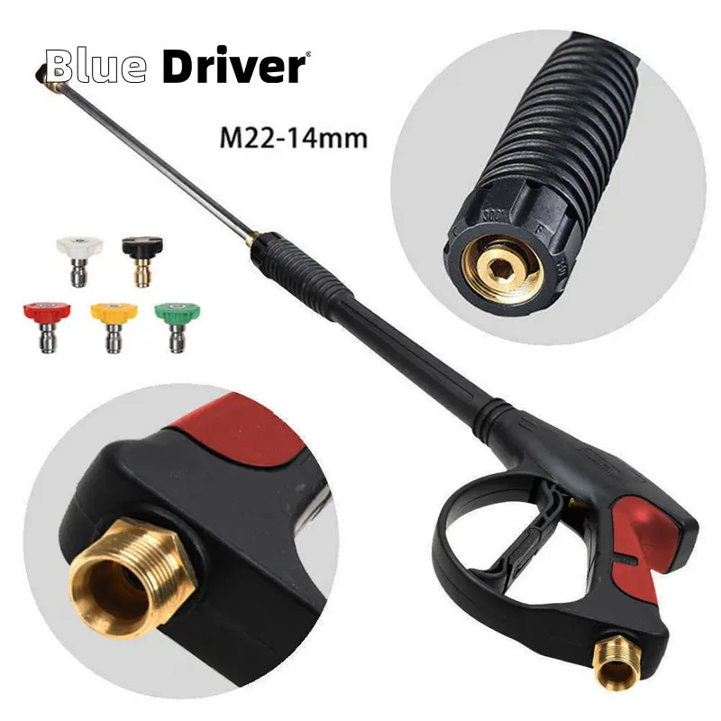 High Pressure Washer Water Spray Gun High Pressure 4000PSI Car Power Washer Gun Spray Wand Lance Nozzle and Hose Kit M22
High Pressure Washer Water Spray Gun High Pressure 4000PSI Car Power Washer Gun Spray Wand Lance Nozzle and Hose Kit M22
