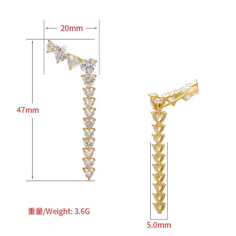 Gold color heart Dangle Earrings Tassel Stud Earrings women Climber ear cuffs Fashion Jewelry 4 Mallzona Sd5d46798352e46a1ad526d147601fcc71 Gold color heart Dangle Earrings Tassel Stud Earrings women Climber ear cuffs Fashion Jewelry Mallzona