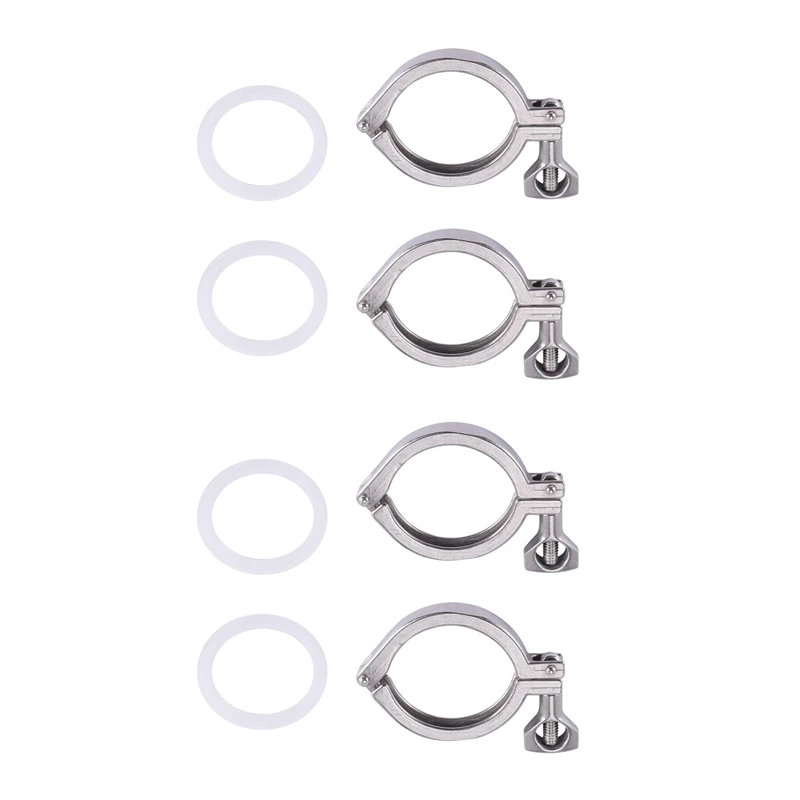 HOT SALE 4Pcs Tri-Clamp Steel Single Pin Heavy Duty Tri Clamp With Wing Nut For Ferrule TC With Silicone Gasket 2 Inch
HOT SALE 4Pcs Tri-Clamp Steel Single Pin Heavy Duty Tri Clamp With Wing Nut For Ferrule TC With Silicone Gasket 2 Inch