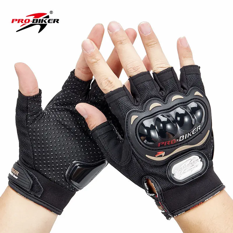 

PRO-BIKER Motorcycle Gloves Breathable Half Finger Glove Outdoor Sport Protection Riding Cross Dirt Bike Gloves MCS-04C Classic