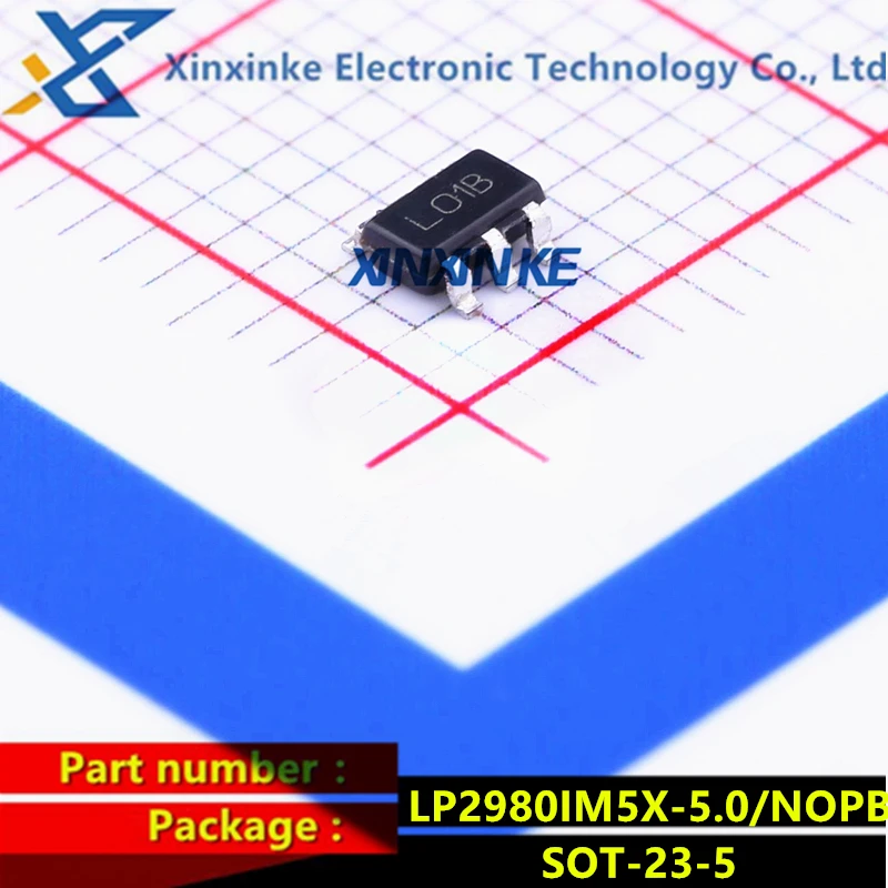 LP2980IM5X-5.0/NOPB LO1B SOT-23-5 LDO Voltage Regulators 50mA 16V, low-dropout voltage regulator with enable Brand New Original
LP2980IM5X-5.0/NOPB LO1B SOT-23-5 LDO Voltage Regulators 50mA 16V, low-dropout voltage regulator with enable Brand New Original