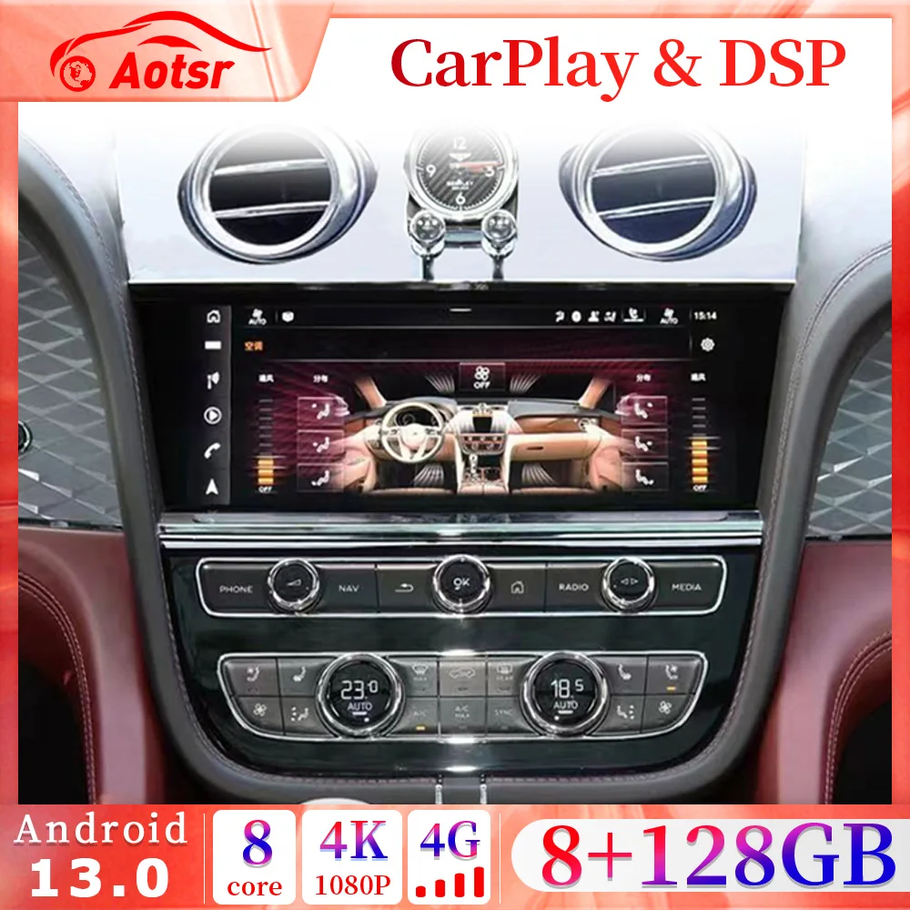 10.25" Screen 8+256GB Android 11.0 Car Radio For Bentley Flying Spur Continental GT /Bentayga GPS Navi Recorder Multimedia Unit
10.25" Screen 8+256GB Android 11.0 Car Radio For Bentley Flying Spur Continental GT /Bentayga GPS Navi Recorder Multimedia Unit