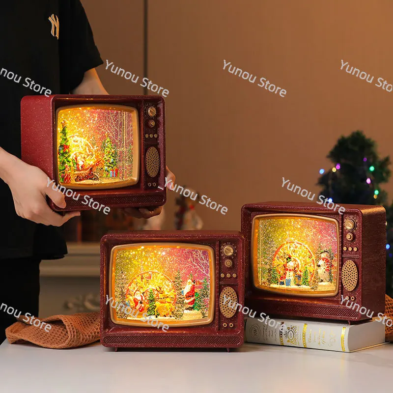 TV Christmas Gifts Santa Claus Snowman Elk Christmas Decoration Recharge and Plugging Dual Use Christmas Music Snowflakes
TV Christmas Gifts Santa Claus Snowman Elk Christmas Decoration Recharge and Plugging Dual Use Christmas Music Snowflakes