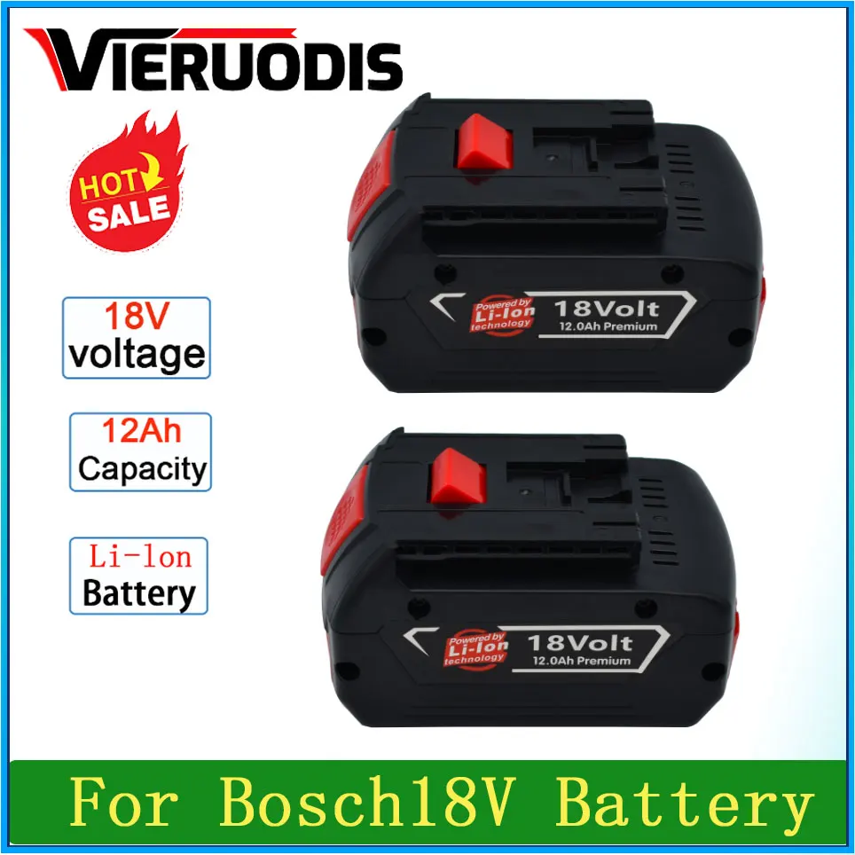 For Bosch 18V 12.0AH Professional Lithium Battery Rechargeable Power Tool Battery for Bosch BAT609 BAT609G BAT618 BAT618G
For Bosch 18V 12.0AH Professional Lithium Battery Rechargeable Power Tool Battery for Bosch BAT609 BAT609G BAT618 BAT618G