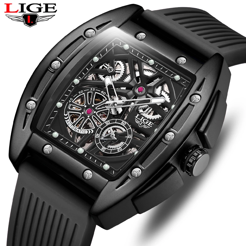 LIGE Top Brand Luxury Watch Men Sport Automatic Mechanical Watch Tourbillon Skeleton Vintage Watch Mens Watches Waterproof Clock
LIGE Top Brand Luxury Watch Men Sport Automatic Mechanical Watch Tourbillon Skeleton Vintage Watch Mens Watches Waterproof Clock
