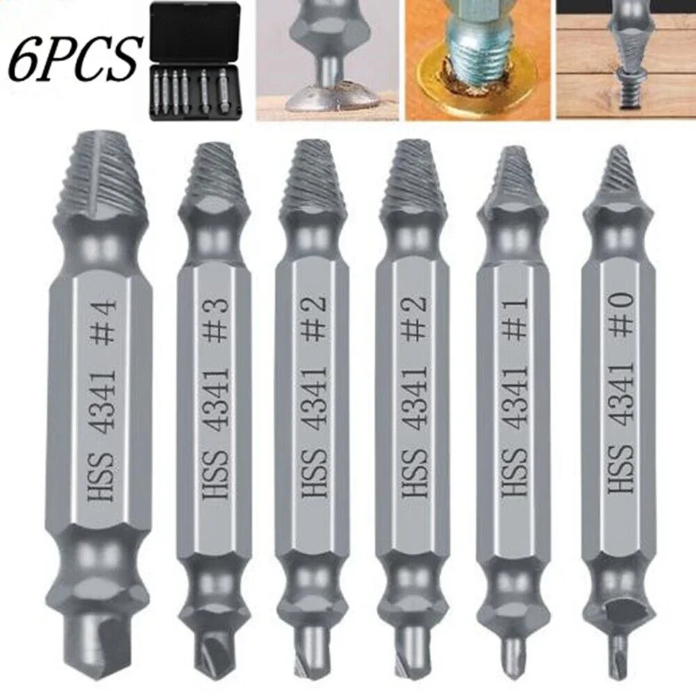 Part Extractor Set 6Pcs Accessories Bolt Stud Remover Drills Tools Kit Easy Out Set Extractor Practical Tap Replacement
Part Extractor Set 6Pcs Accessories Bolt Stud Remover Drills Tools Kit Easy Out Set Extractor Practical Tap Replacement