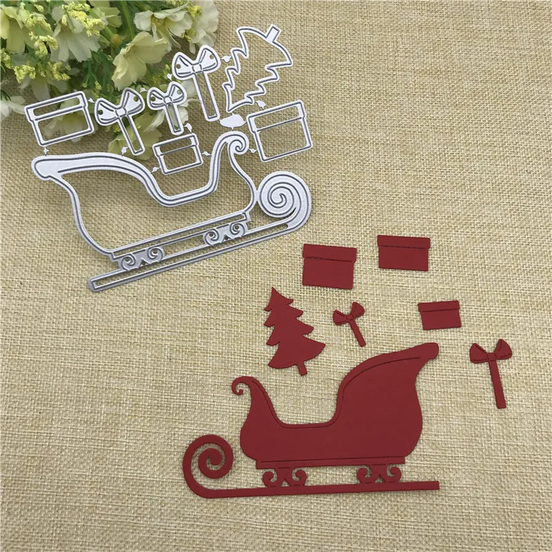 8Pcs Christmas sleigh Metal cutting dies mold Round hole label tag Scrapbook paper craft knife mould blade punch stencils dies 
8Pcs Christmas sleigh Metal cutting dies mold Round hole label tag Scrapbook paper craft knife mould blade punch stencils dies