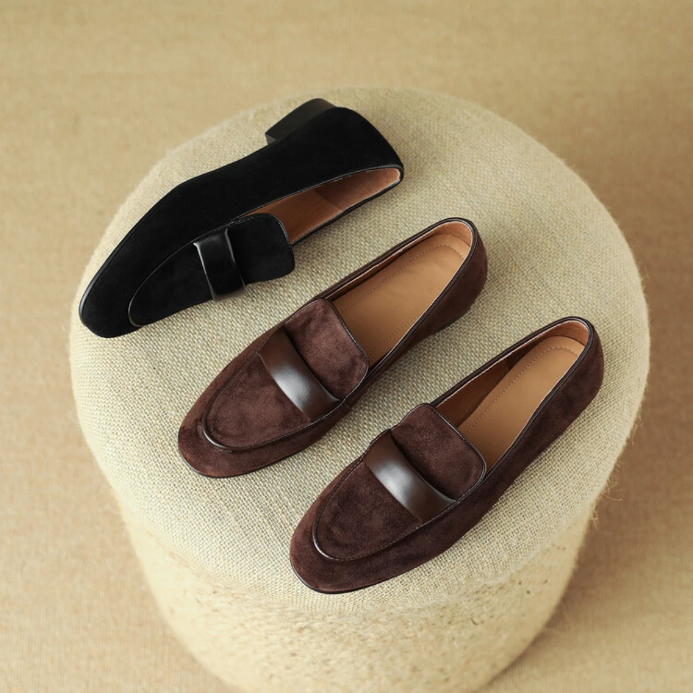 Genuine leather single shoe women's spring and autumn frosted leather casual women's shoes with low heels and Lefu shoes ladies
Genuine leather single shoe women's spring and autumn frosted leather casual women's shoes with low heels and Lefu shoes ladies