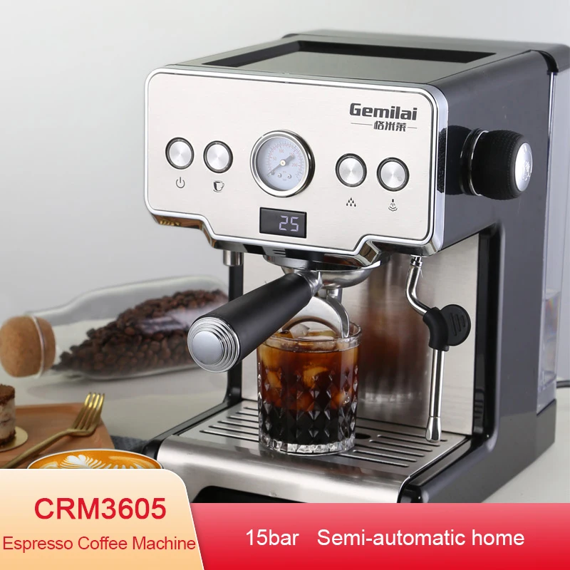 15bar Coffee Machine Concentrated Coffee Semi-Automatic Pump Type Cappuccino Machine Italian Coffee Machine CRM3605 
15bar Coffee Machine Concentrated Coffee Semi-Automatic Pump Type Cappuccino Machine Italian Coffee Machine CRM3605