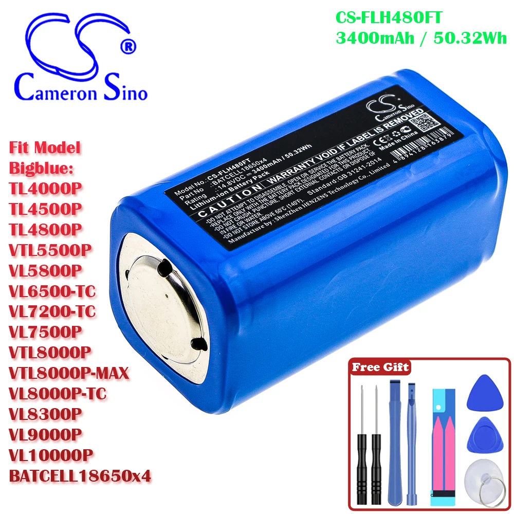 Фонарик 3400mAh/50.32Wh Аккумулятор для Bigblue VL7200-TC VL7500P VTL8000P VTL8000P-MAX VL8300P VL9000P VL10000P
Фонарик 3400mAh/50.32Wh Аккумулятор для Bigblue VL7200-TC VL7500P VTL8000P VTL8000P-MAX VL8300P VL9000P VL10000P