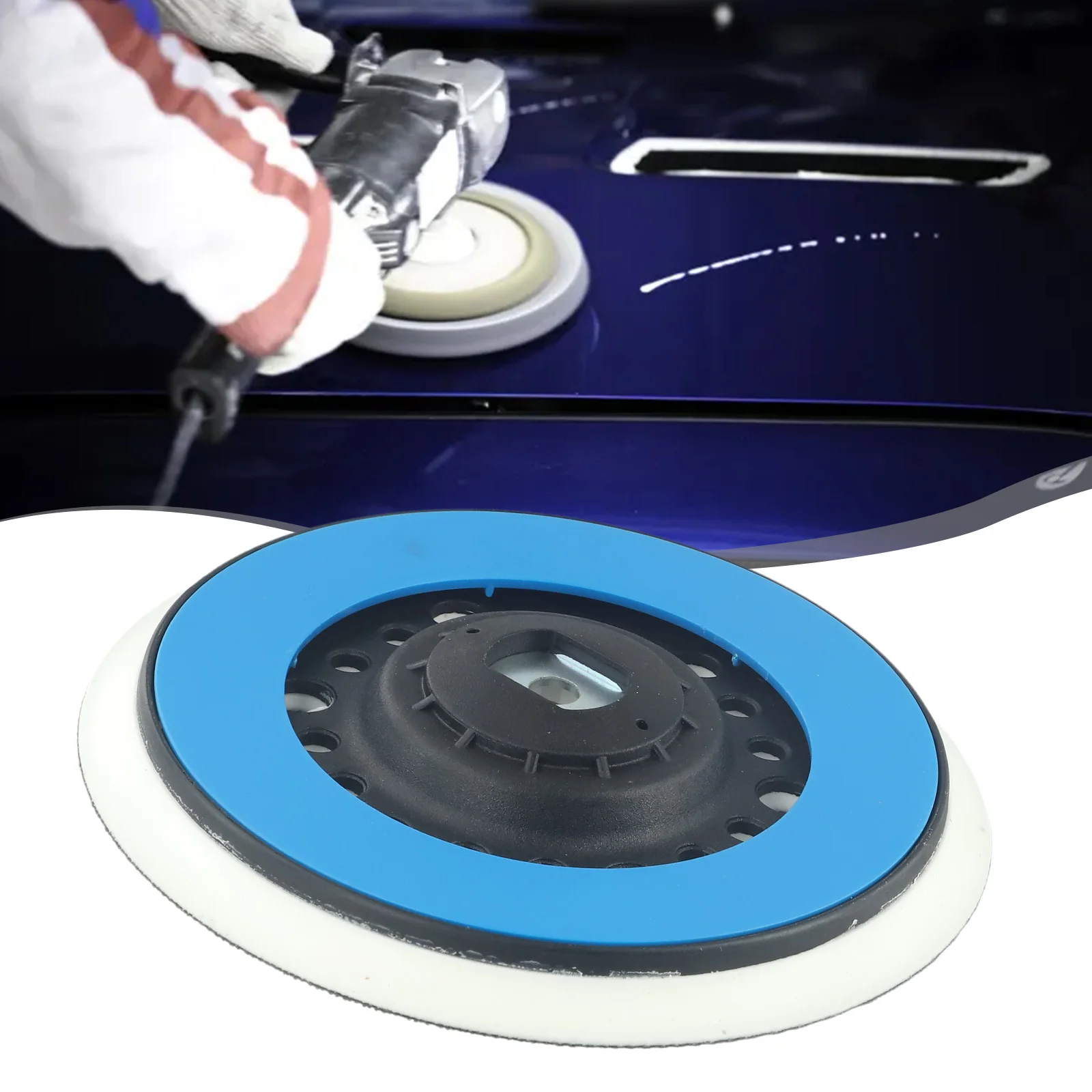 6inch Polishing Backing Plate 150mm 49 Hole Back Up Sanding Pad Disc Self Adhesive Back Plate For DA Polisher
6inch Polishing Backing Plate 150mm 49 Hole Back Up Sanding Pad Disc Self Adhesive Back Plate For DA Polisher