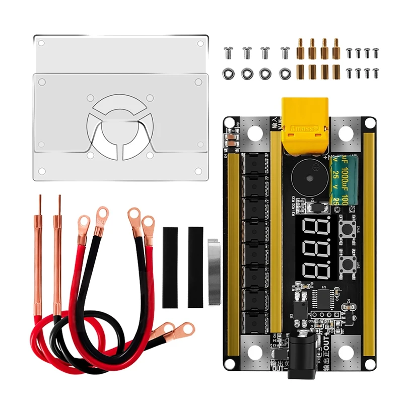 

GX591 8-24V Spot Welder DIY Parts Kits Case 99 Gears Power Adjustable Spots Welding Machine Control Board For Welding 18650