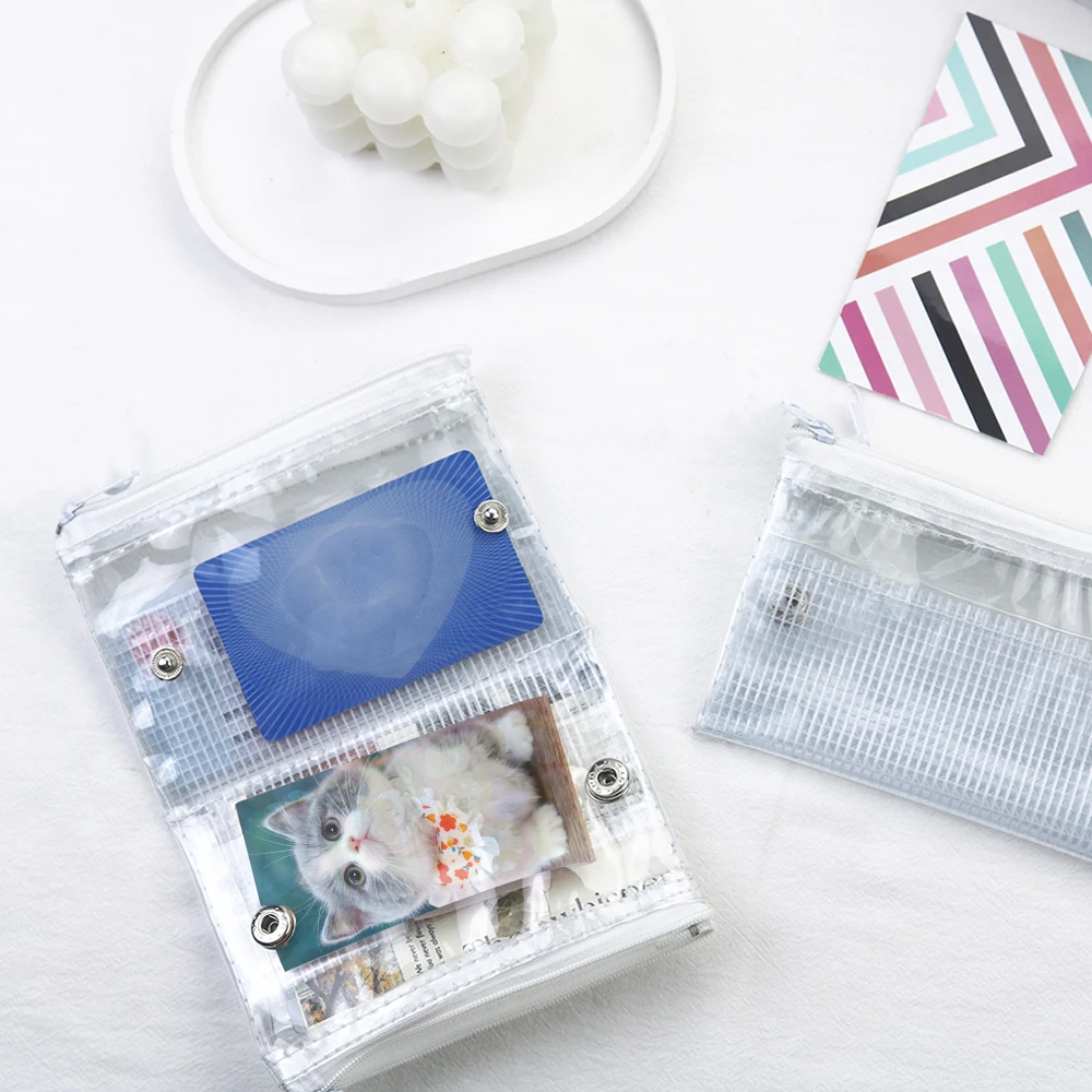 Women's Mini Wallet Multi-functional Card Holder Portable Transparent Coin Purses Simplicity Snap Storage Bag
Women's Mini Wallet Multi-functional Card Holder Portable Transparent Coin Purses Simplicity Snap Storage Bag