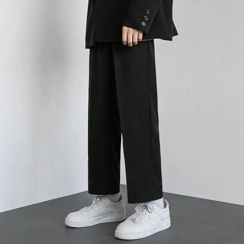 Autumn Winter Elastic Waist Loose Casual Straight Pants Male Solid Color Fashion All-match Sweatpants Men Simple Pocket Trousers
Autumn Winter Elastic Waist Loose Casual Straight Pants Male Solid Color Fashion All-match Sweatpants Men Simple Pocket Trousers