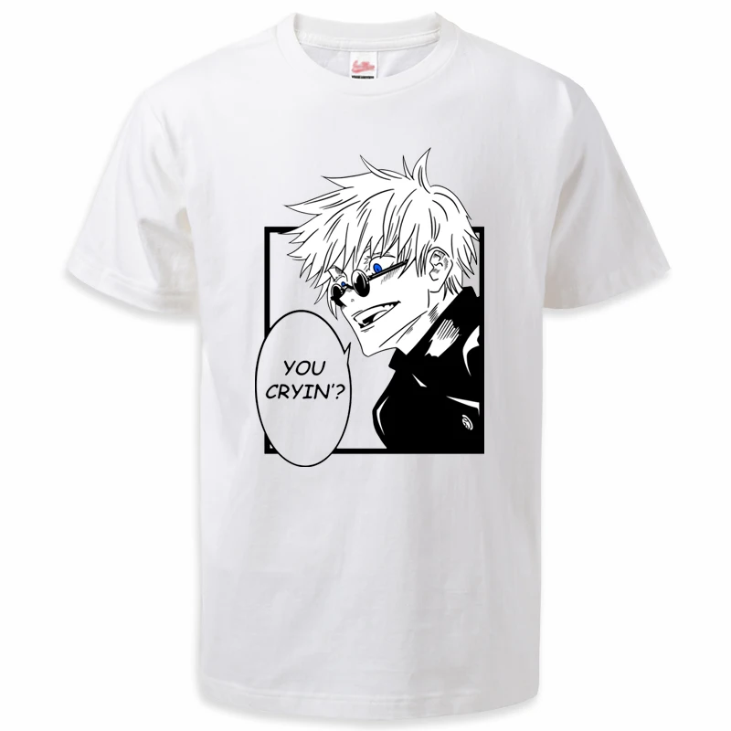 Hot Japanese Anime Jujutsu Kaisen Gojo Satoru Print T-shirt Unisex Street Tshirt Summer Casual Breathable Men T-shirt Tees Tops
Hot Japanese Anime Jujutsu Kaisen Gojo Satoru Print T-shirt Unisex Street Tshirt Summer Casual Breathable Men T-shirt Tees Tops