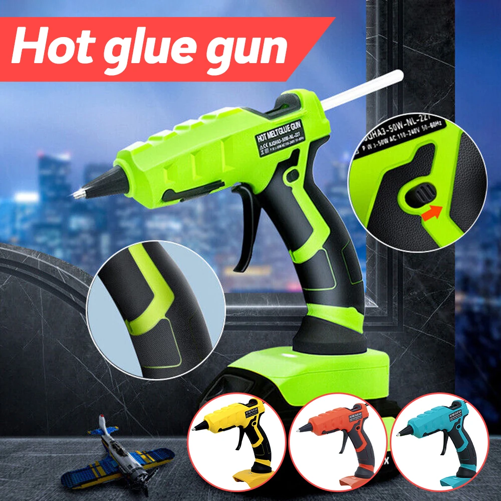 Cordless Hot Melt Glue Gun for Makita/DEWALT/BlackDecker/Milwaukee 18-20V Battery Electric Heat Temperature Gun DIY Repair Tool
Cordless Hot Melt Glue Gun for Makita/DEWALT/BlackDecker/Milwaukee 18-20V Battery Electric Heat Temperature Gun DIY Repair Tool
