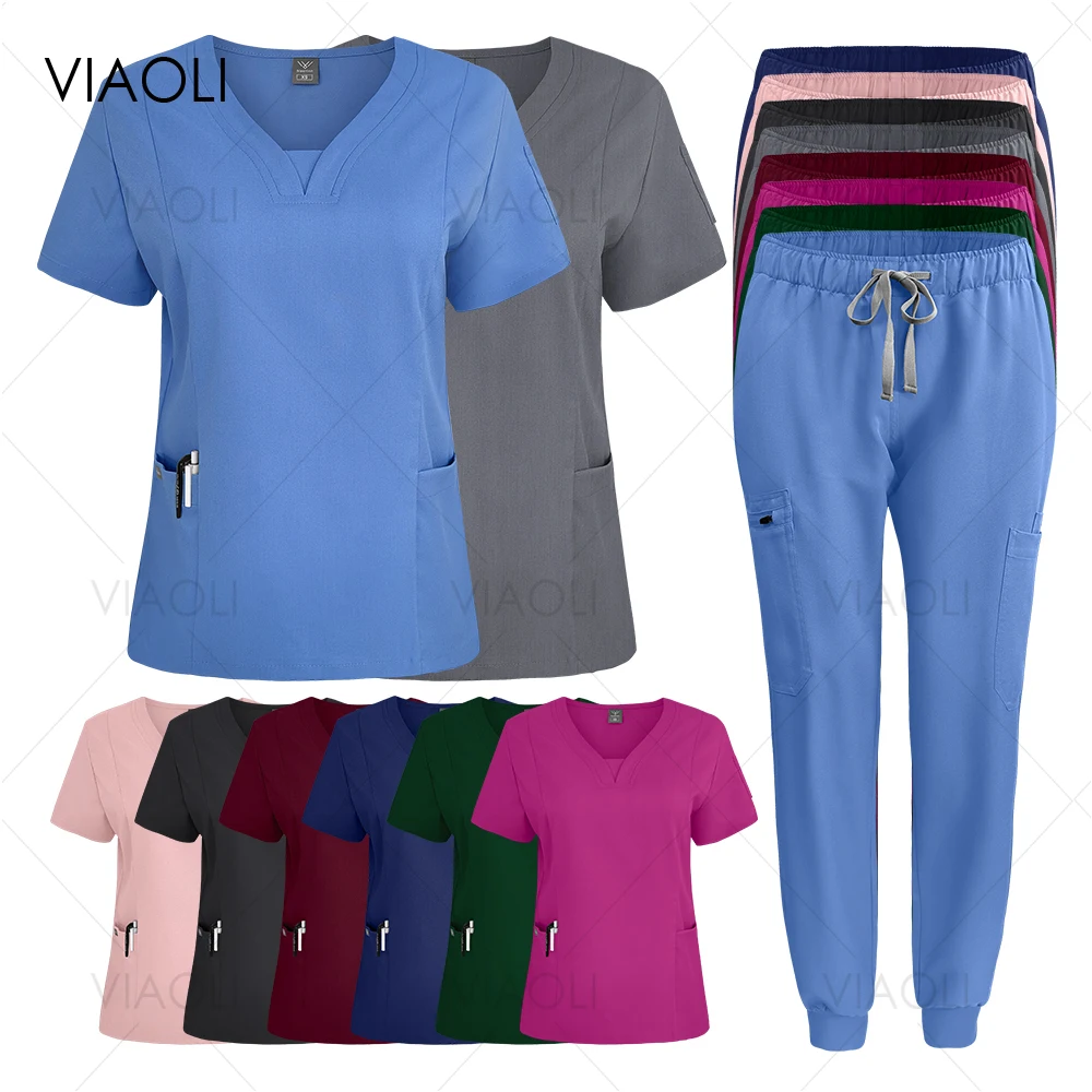 Women Nursing Scrub Jogger Hospital Sets Beautician Scrubs Uniforms Nurse Uniform Medical Scrubs Dental Veterinary Workwear Mens
Women Nursing Scrub Jogger Hospital Sets Beautician Scrubs Uniforms Nurse Uniform Medical Scrubs Dental Veterinary Workwear Mens