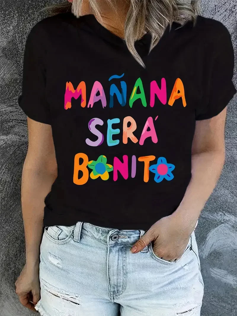 New T-Shirt Letter Print Crew Neck T-Shirt, Drop Shoulder Print Vintage T Shirt Simple Clothes Female Tshirt Top
New T-Shirt Letter Print Crew Neck T-Shirt, Drop Shoulder Print Vintage T Shirt Simple Clothes Female Tshirt Top