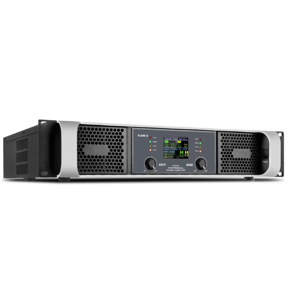 DH600 2 Channels 600W*2 Digital power amplifier professional for Stage karaoke
DH600 2 Channels 600W*2 Digital power amplifier professional for Stage karaoke
