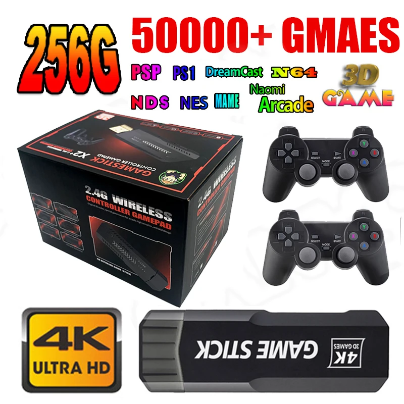Game Stick GD10 Original X2 256G 50000 Games with Dual controller For Portable Retro TV Game Consoles Retro Video Game stick 4K
Game Stick GD10 Original X2 256G 50000 Games with Dual controller For Portable Retro TV Game Consoles Retro Video Game stick 4K