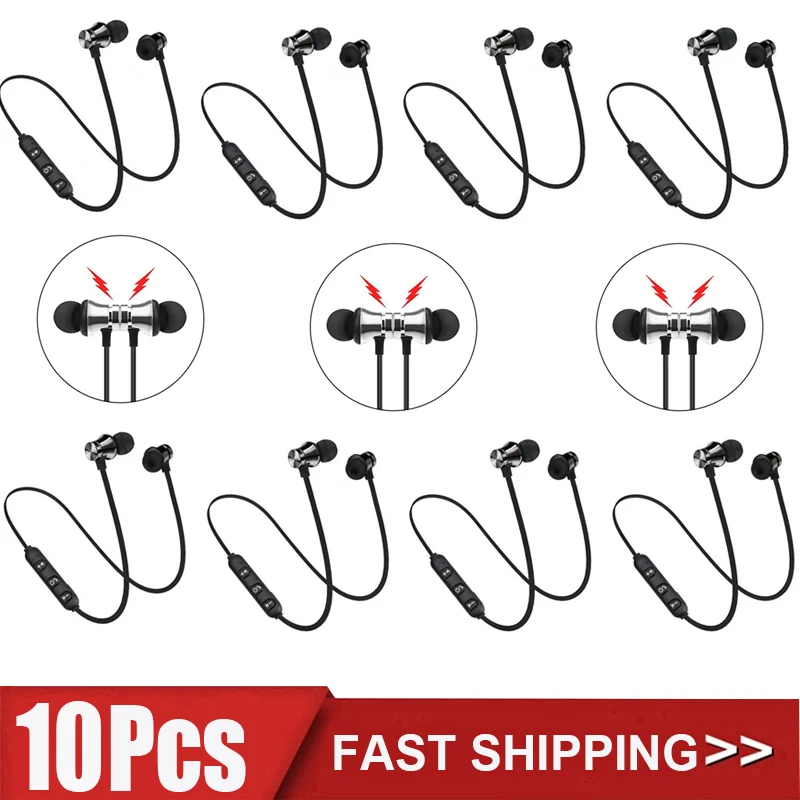 10Pcs XT11 Magnetic Wireless Earphone Bluetooth Headphone Stereo Sports Earbuds with Microphone for Xiaomi Iphone
10Pcs XT11 Magnetic Wireless Earphone Bluetooth Headphone Stereo Sports Earbuds with Microphone for Xiaomi Iphone