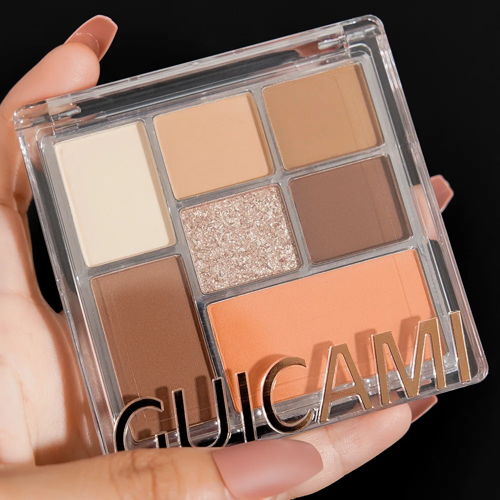 GUICAMI Seven-color Eyeshadow Palette Natural Long-lasting High-gloss Matte Blush Repair Volume 1PC Makeup
GUICAMI Seven-color Eyeshadow Palette Natural Long-lasting High-gloss Matte Blush Repair Volume 1PC Makeup