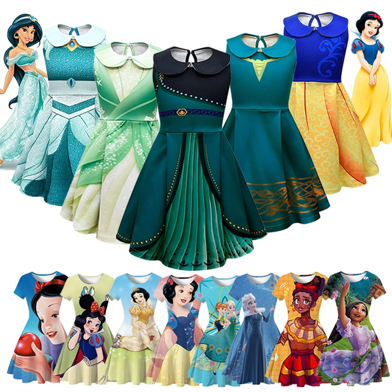 Girls Frozen Elsa Anna Princess Dress Summer Clothes Snow White Encanto Mirabel Isabela Children Party Outfit Costume
Girls Frozen Elsa Anna Princess Dress Summer Clothes Snow White Encanto Mirabel Isabela Children Party Outfit Costume