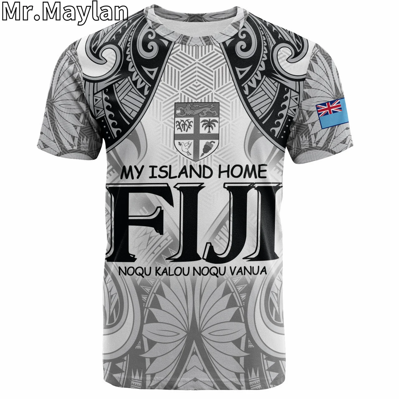 

Custom 3D Fiji Polynesian Hawaii T-Shirt Fiji My Island Home Tribal Patterns Tattoo Tshirt Men Women Streetwear Unisex Tee Tops