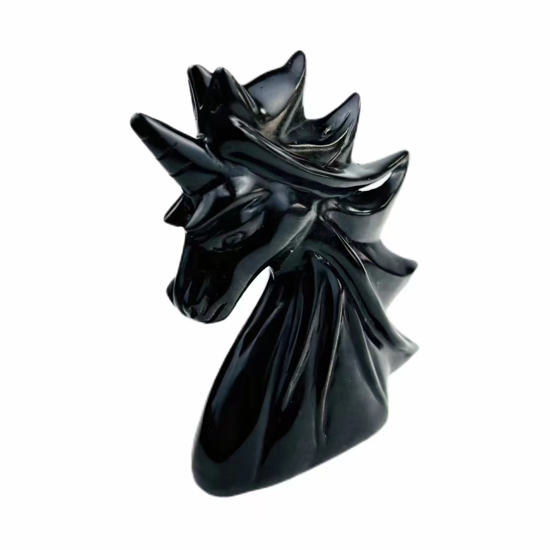 Natural Crystal Unicorn Figurine Statuette Golden Obsidian Manual Carving Craft Sculpture Ornament For Healing Home Decor Gift
Natural Crystal Unicorn Figurine Statuette Golden Obsidian Manual Carving Craft Sculpture Ornament For Healing Home Decor Gift