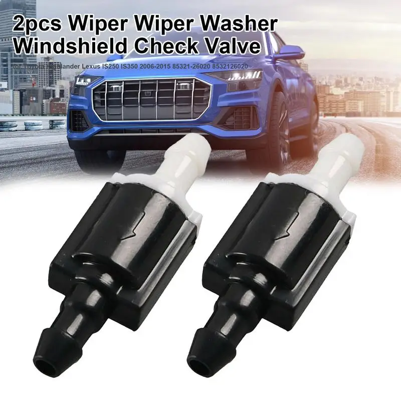 2pcs Auto Wiper Washer Windshield Check Valves For Toyota Highlanderr Lexuss IS250 IS350 85321-26020 Black Car Accessories
2pcs Auto Wiper Washer Windshield Check Valves For Toyota Highlanderr Lexuss IS250 IS350 85321-26020 Black Car Accessories